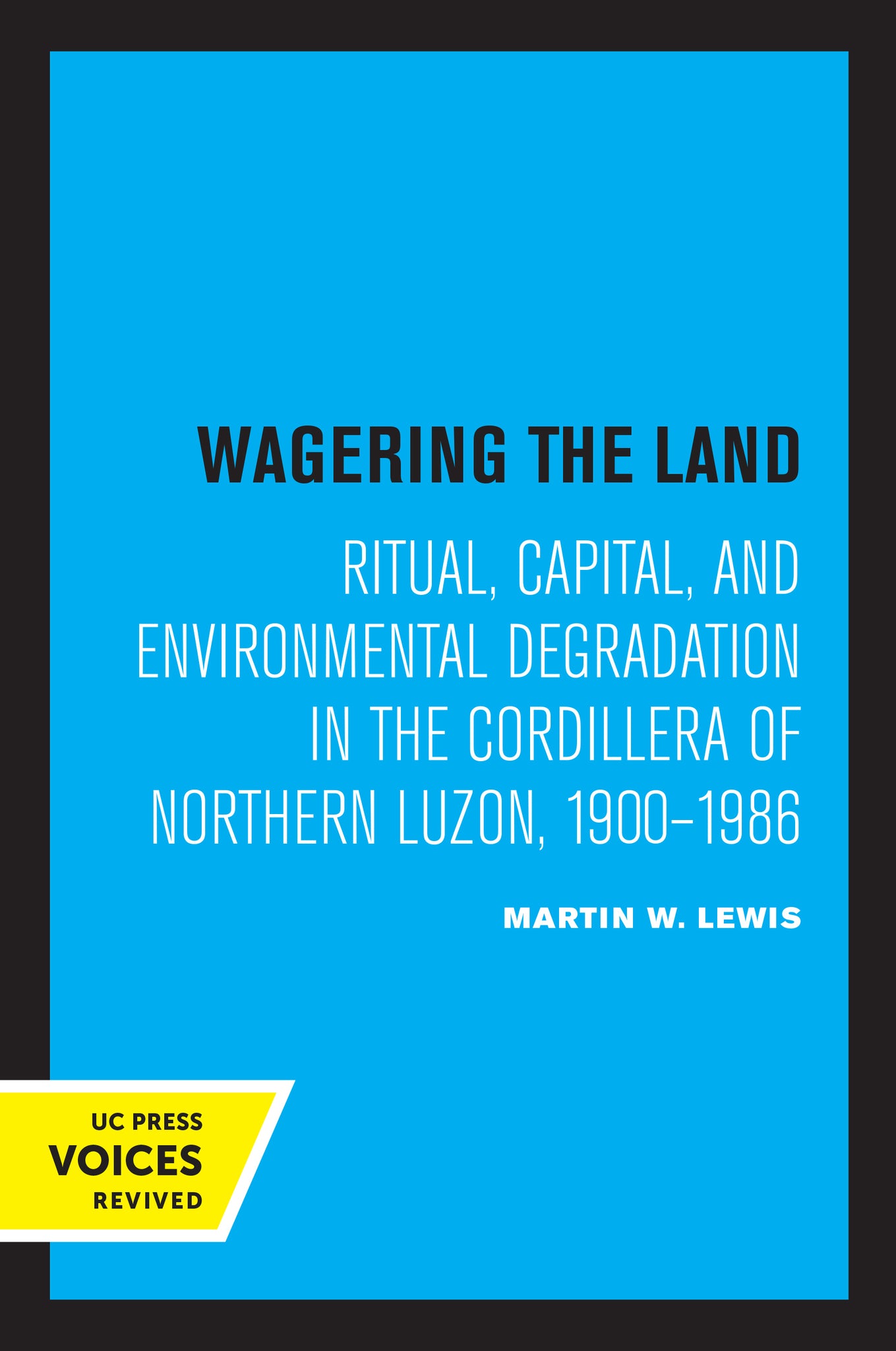 Cover image for Wagering the Land ISBN 9780520327993
